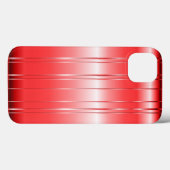 Ontwerp van de Hi-Tech Metallic Red Stripes Case-Mate iPhone Case (Achterkant (horizontaal))