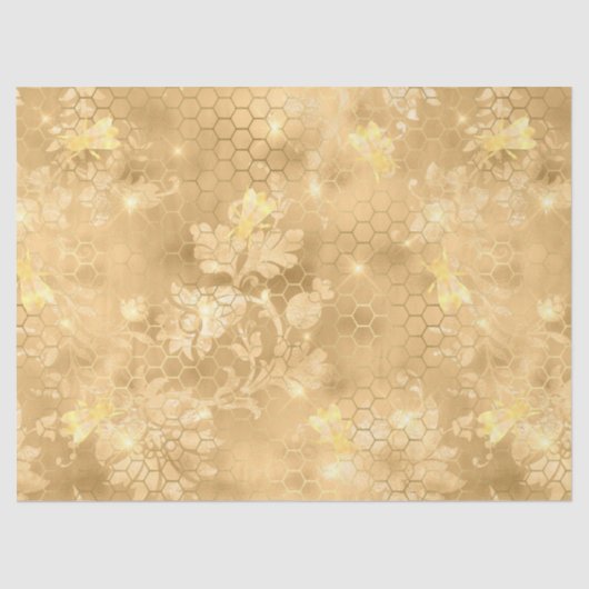 Ontwerp van de Honeycomb-reeks van Glam #2 Tissuepapier (Voorkant)
