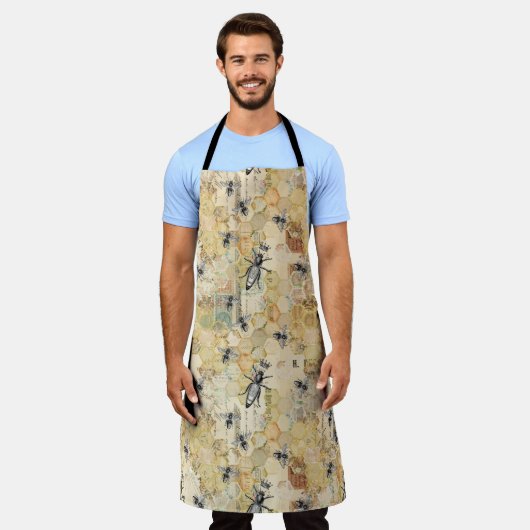 Ontwerp van de  honingbijenreeks 12 schort (Gedragen)