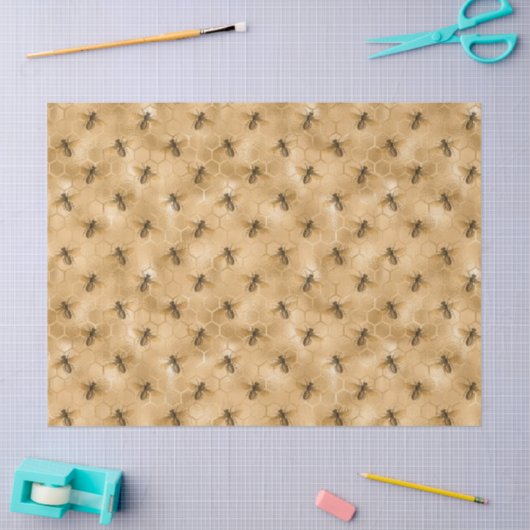 Ontwerp van de honingbijenreeks 13 Weefselpapier Tissuepapier (Craft)