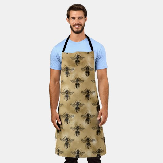Ontwerp van de honingbijenreeks 14 schort (Gedragen)