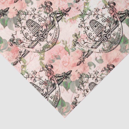 Ontwerp van de  honingbijenreeks 14 Weefselpapier Tissuepapier (Detail)