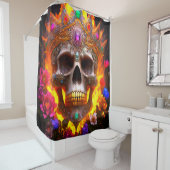 Ontwerp van de huid douchegordijn (In situ)