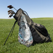 Ontwerp van de huid golfhanddoek (Groen)