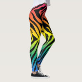 Ontwerp van de huidafdruk van regenboogtijgers leggings (Rechts)