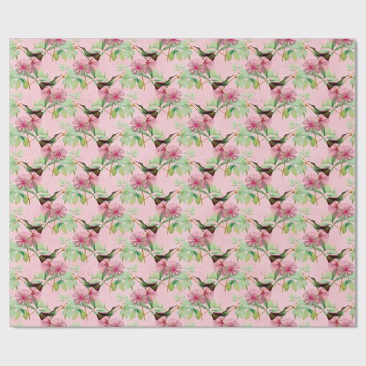 Ontwerp van de HummingBirds-reeks 15 Cadeaupapier (Vlak)