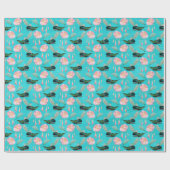 Ontwerp van de HummingBirds-reeks, zeventien Cadeaupapier (Vlak)