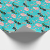 Ontwerp van de HummingBirds-reeks, zeventien Cadeaupapier (Hoek)