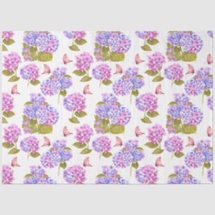 Ontwerp van de Hydrangea-Waterverf-reeks 13 Tissuepapier