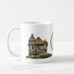 Ontwerp van de "I Love Victoriaans Houses" Koffiek Koffiemok