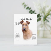 Ontwerp van de Ierse geschiedenis van de Terrier Briefkaart (Staand voorkant)
