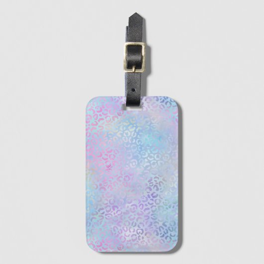 Ontwerp van de Iridescent Leopard-reeks 9 Bagagelabel (Voorkant (verticaal))