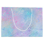 Ontwerp van de Iridescent Leopard-reeks 9 Groot Cadeauzakje (Achterkant)