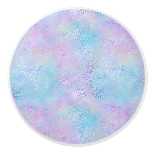 Ontwerp van de Iridescent Leopard-reeks 9 Keramische Knop (Voorkant)