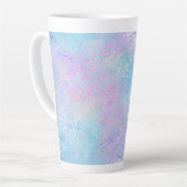 Ontwerp van de Iridescent Leopard-reeks 9 Latte Mok (Linkerhoek)
