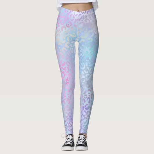 Ontwerp van de Iridescent Leopard-reeks 9 Leggings (Voorkant)