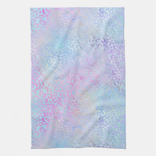 Ontwerp van de Iridescent Leopard-reeks 9 Theedoek (Verticaal)