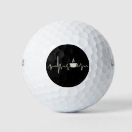 Ontwerp van de junkie espresso van koffie met hart golfballen