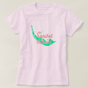 Ontwerp van de kaart van Sanibel Island T-shirt