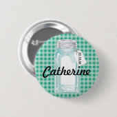 ontwerp van de kanning ronde button 5,7 cm (Voorkant /achterkant)