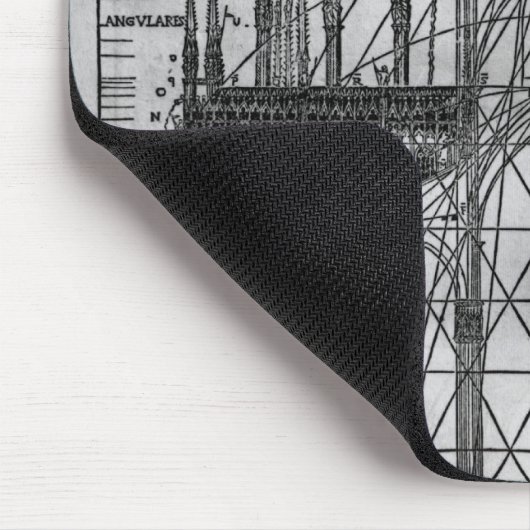 Ontwerp van de kathedraal van Milaan Muismat (Hoek)