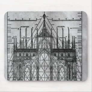 Ontwerp van de kathedraal van Milaan Muismat