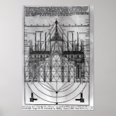 Ontwerp van de kathedraal van Milaan Poster (Voorkant)