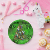 Ontwerp van de kerstboom van de wandelaar; papieren bordje (Feest)