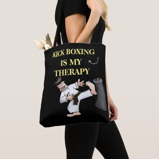 ontwerp van de KICK BOXING-therapie Tote Bag (Dichtbij)