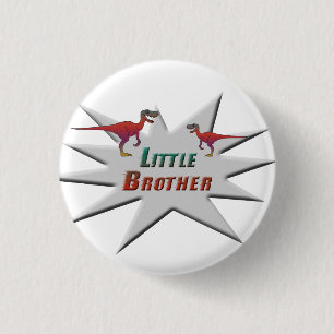 Ontwerp van de kleine broeder Velociraptor Ronde Button 3,2 Cm