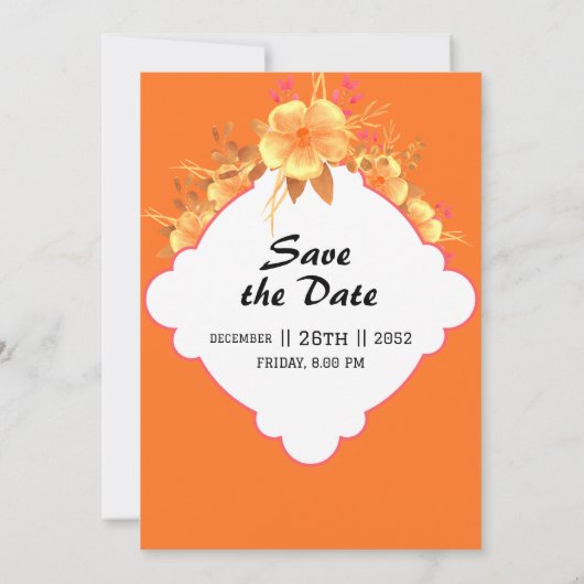 Ontwerp van de kleurenkaart voor trouwuitnodiginge kaart (Achterkant)