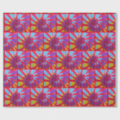 Ontwerp van de kleurstofklep Retro Tie Cadeaupapier (Vlak)