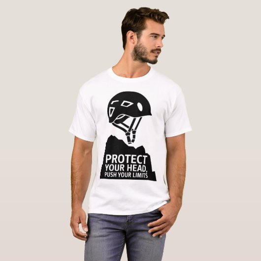 Ontwerp van de Klimberbeschermingshelm | avontuurl T-shirt (Voorkant volledig)
