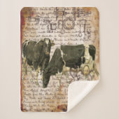  ontwerp van de Koe Sherpa Deken (Voorkant)