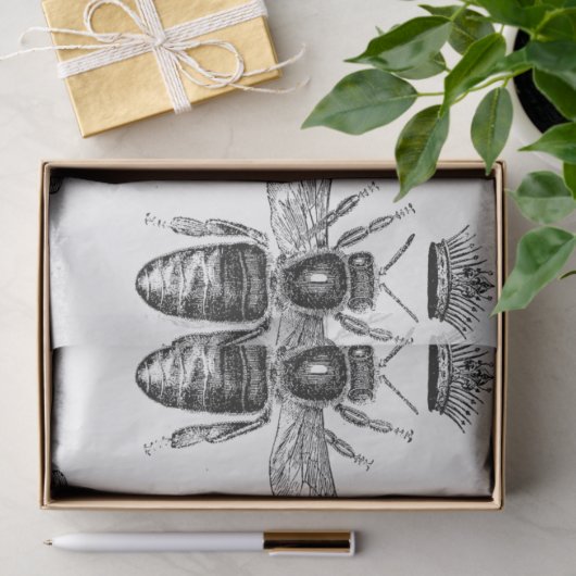 Ontwerp van de koninginnenbijenreeks 20 tissuepapier (Geschenk)