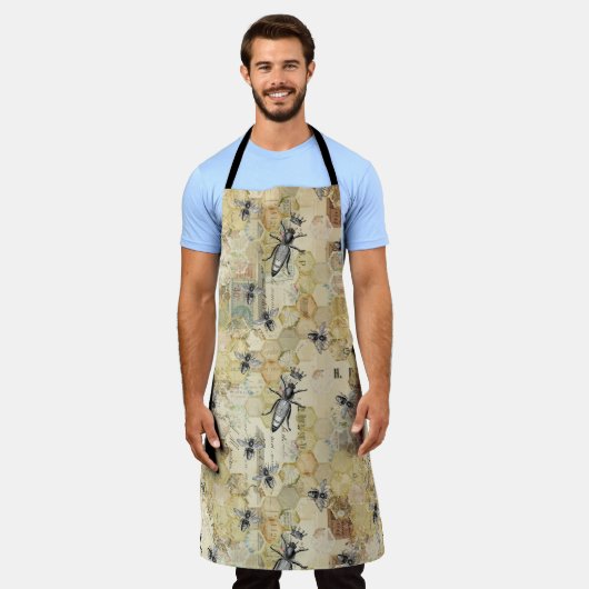 Ontwerp van de koninginnenbijenreeks 47 schort (Gedragen)