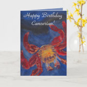 Ontwerp van de Kunst van "gelukkige Cancerian van Kaart (Gele Bloem)