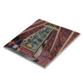 Ontwerp van de landruimte voor Thamar, 1912 (kleur Tegeltje (Zijkant)