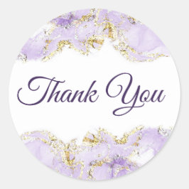 Ontwerp van de lavenaarskunst bedankt ronde sticker