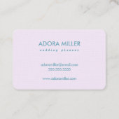 Ontwerp van de Lavender Professional-Visitekaartje Visitekaartje (Achterkant)