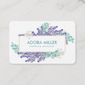 Ontwerp van de Lavender Professional-Visitekaartje Visitekaartje (Voorkant)