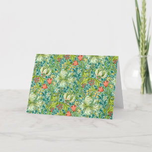 Ontwerp van de Lelie van William Morris het Gouden Kaart