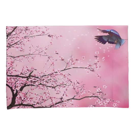 Ontwerp van de lenteseizoen kussensloop (Voorkant-Rechts)