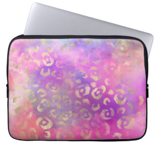 Ontwerp van de Leopard-schilderreeks 11 Laptop Sleeve
