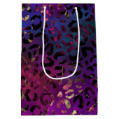 Ontwerp van de Leopard-schilderreeks 16 Medium Cadeauzakje (Achterkant)