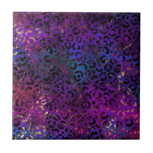 Ontwerp van de Leopard-schilderreeks 16 Tegeltje (Voorkant)
