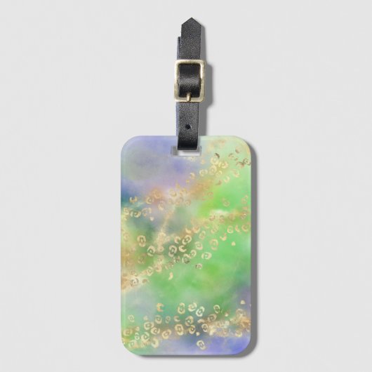 Ontwerp van de Leopard-schilderreeks 4 Bagagelabel (Voorkant (verticaal))