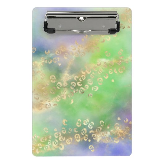 Ontwerp van de Leopard-schilderreeks 4 Mini Klembord (Voorkant)