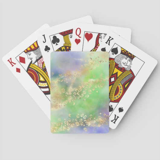 Ontwerp van de Leopard-schilderreeks 4 Pokerkaarten (Achterkant)