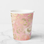 Ontwerp van de Leopard-schilderreeks 5 Papieren Bekers (Achterkant)